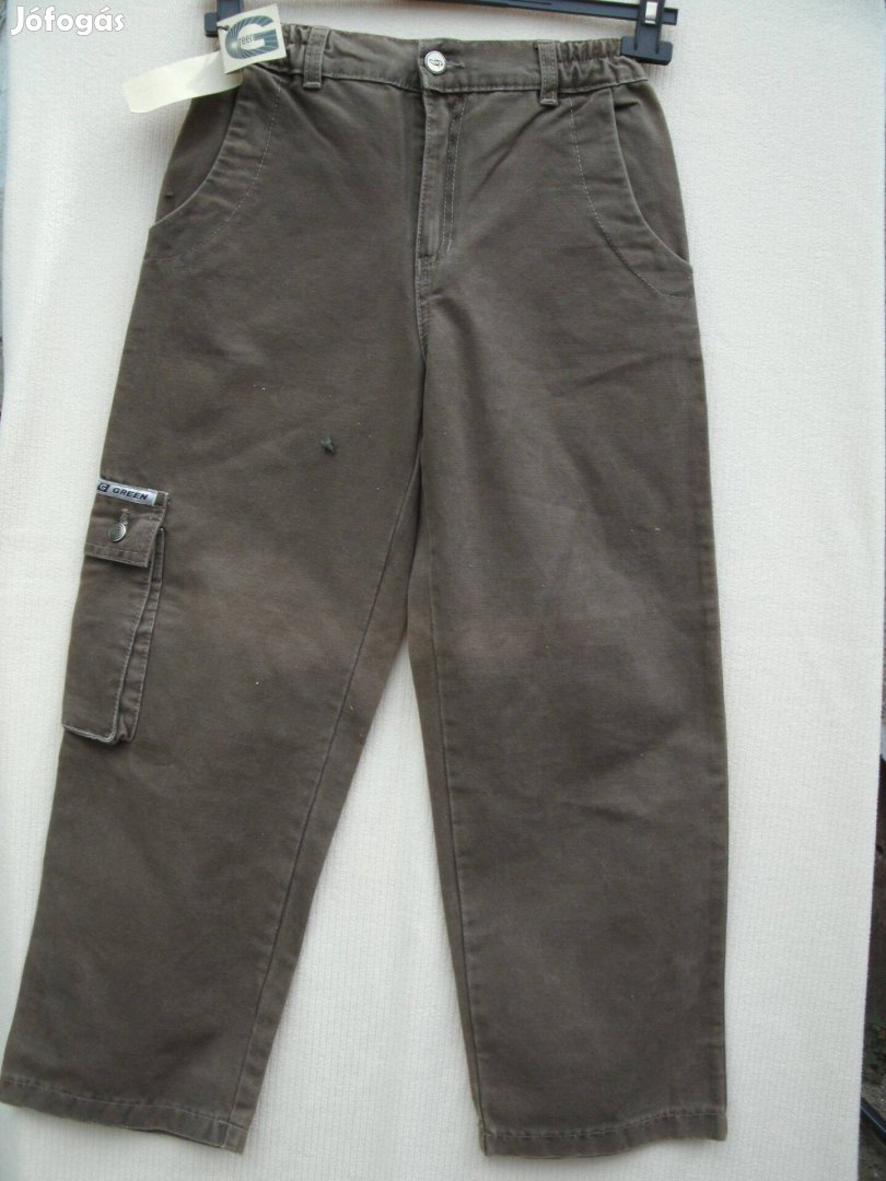 Green Új cimkés 134-s vászonnadrág. Magyar termék