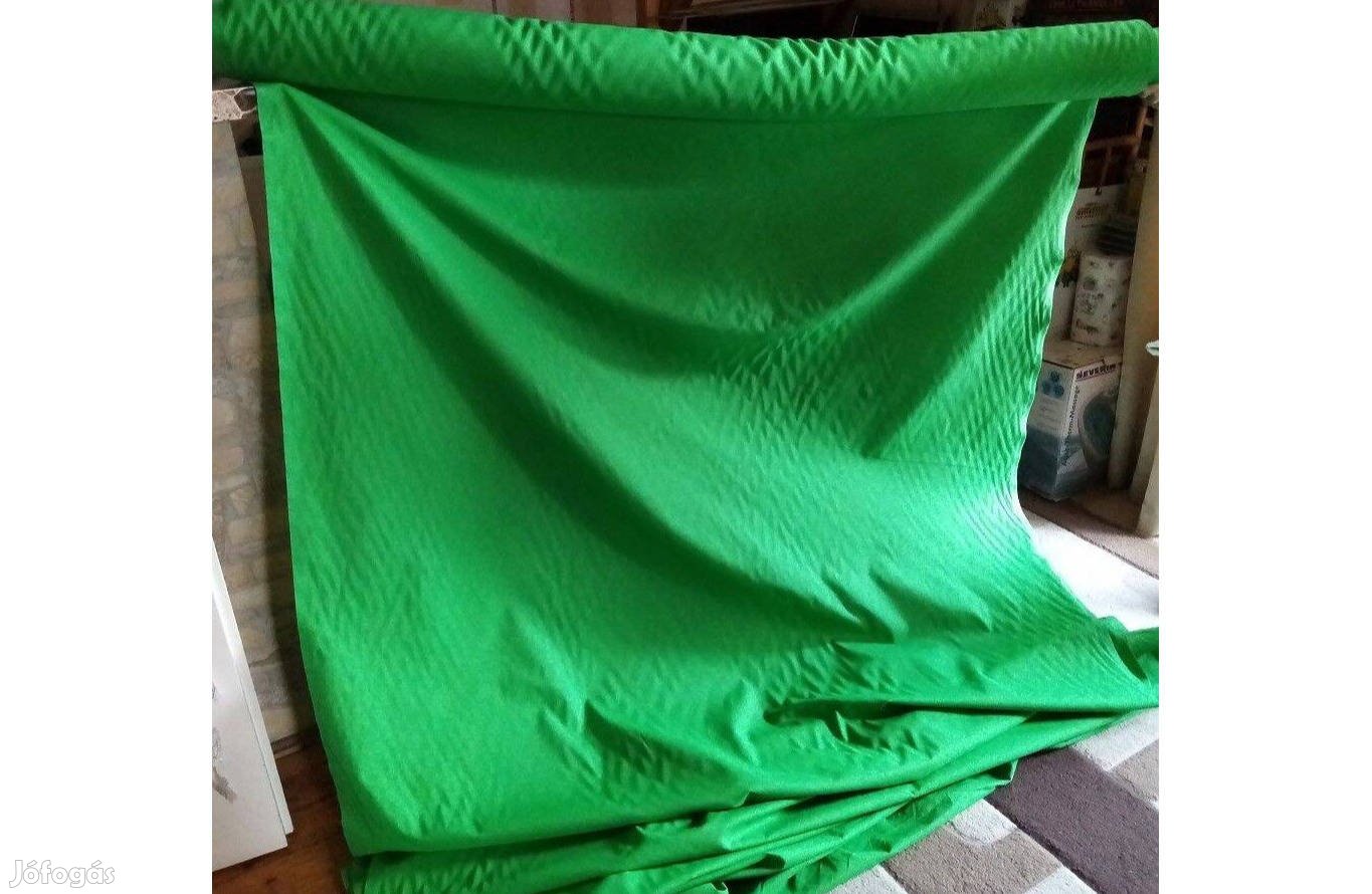 Greenbox zöld vászon egyben féláron (30 m x 1,5 m)