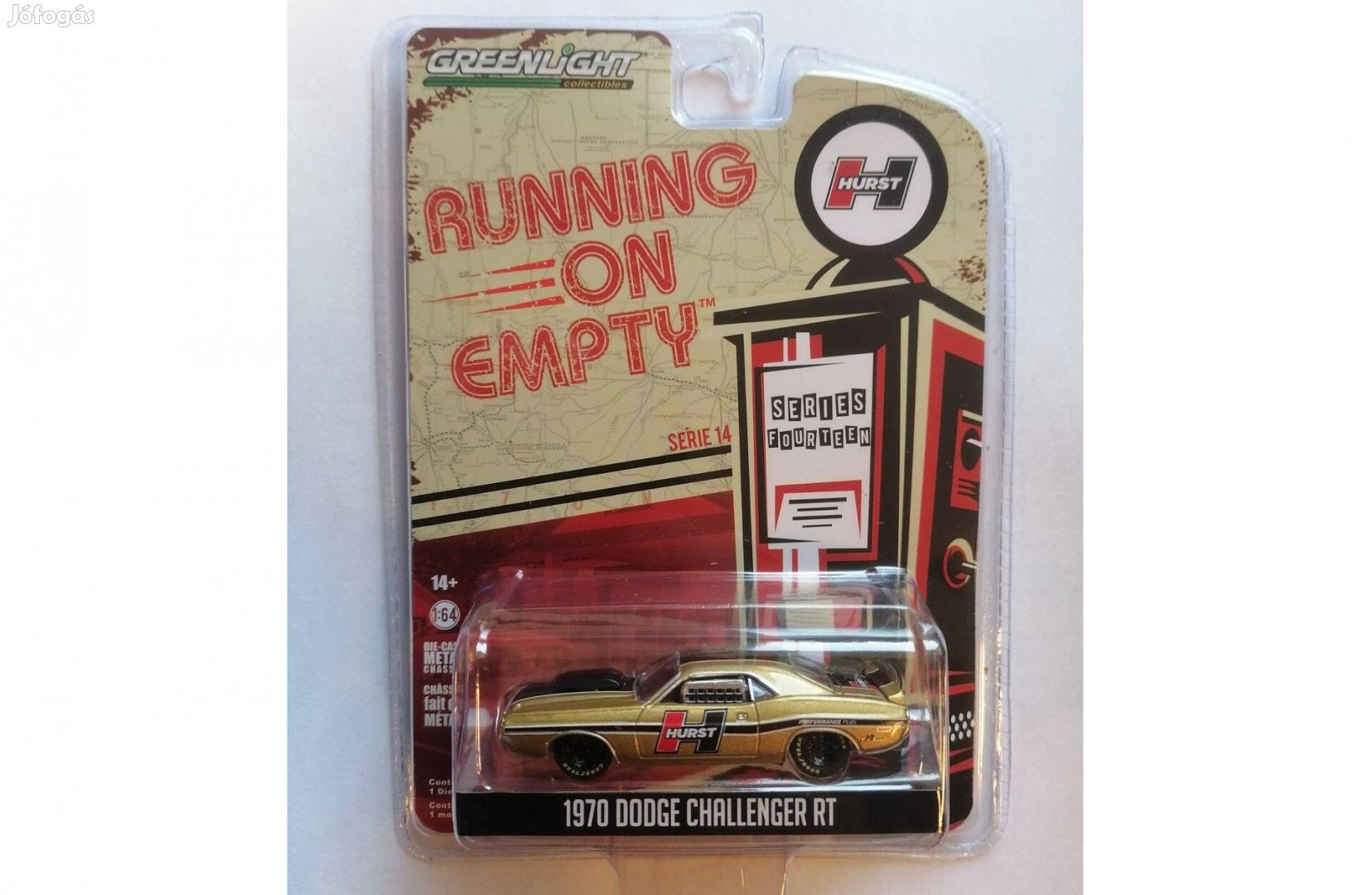 Greenlight running on empty series 14 1970 Dodge Challenger R/T Gold
