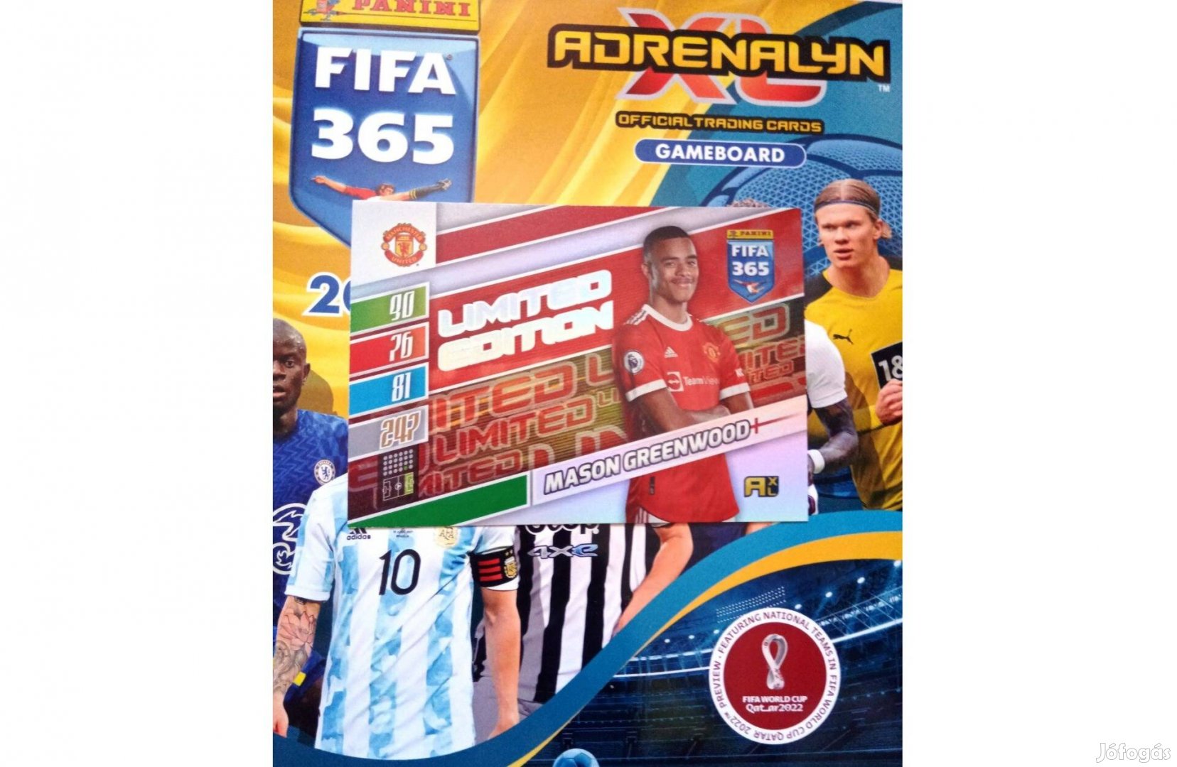 Greenwood Panini Fifa 365 2022 XXL Limited kártya