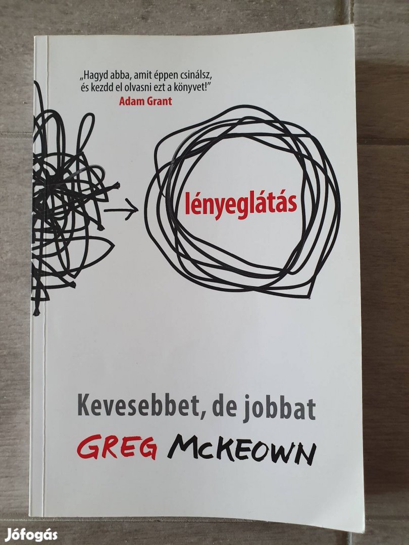 Greg Mckeown: Lényeglátás könyv 