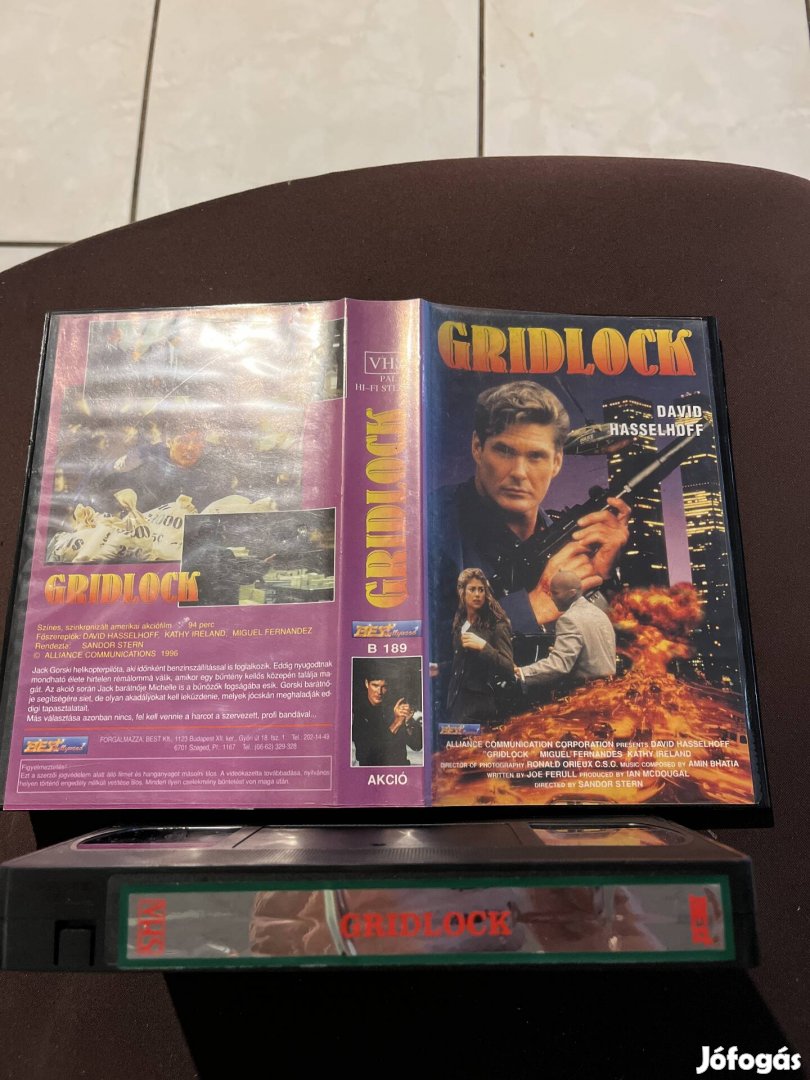 Gridlock vhs kistok akció Hasselhoff