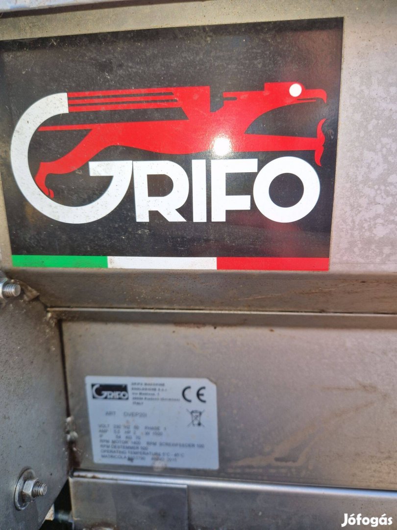 Griffo rozsdamentes zúzó/bogyózó eladó