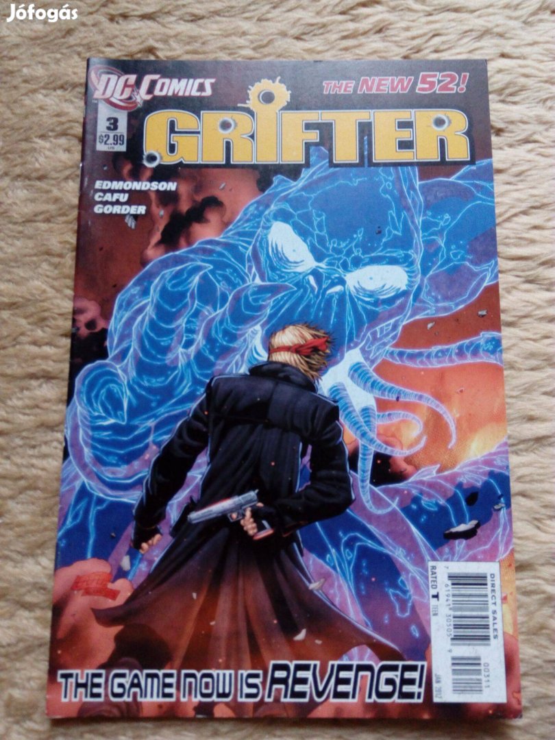 Grifter (2011-es sorozat) amerikai DC képregény 3. száma eladó!