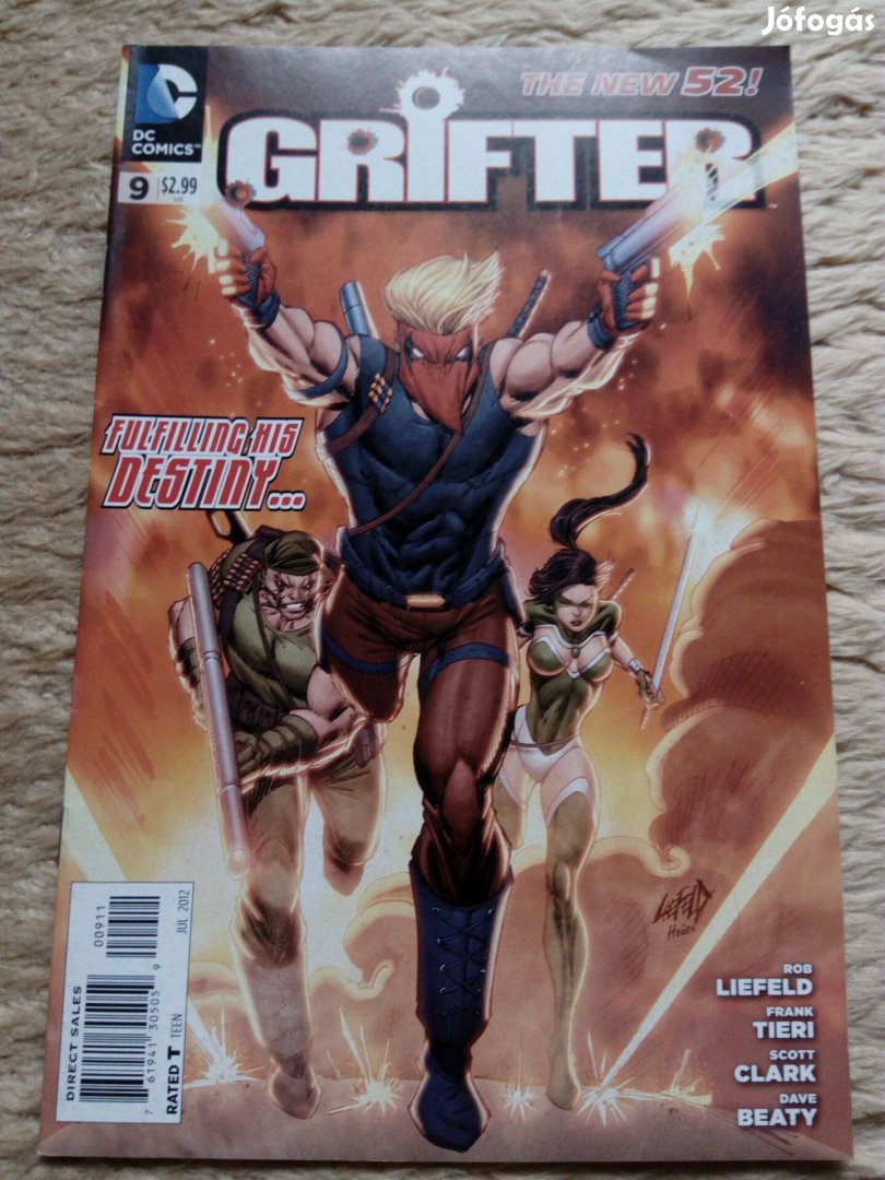 Grifter (2011-es sorozat) amerikai DC képregény 9. száma eladó!