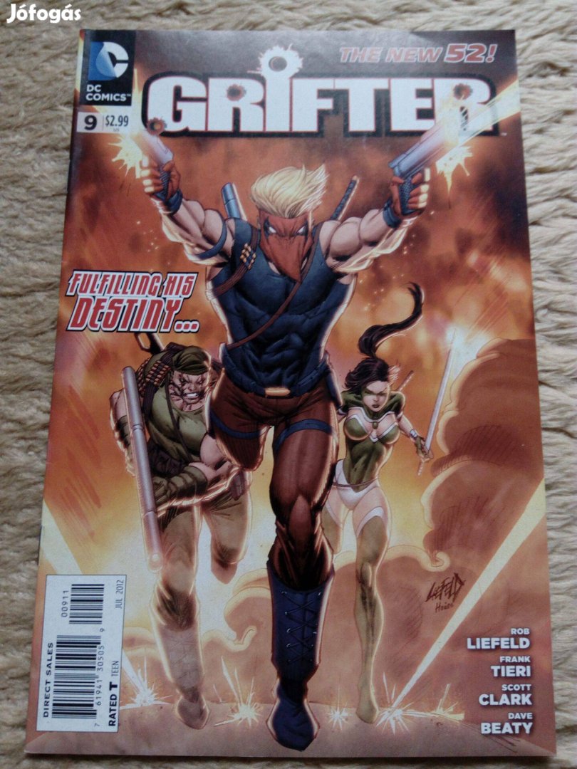 Grifter (2011-es sorozat) amerikai DC képregény 9. száma eladó!