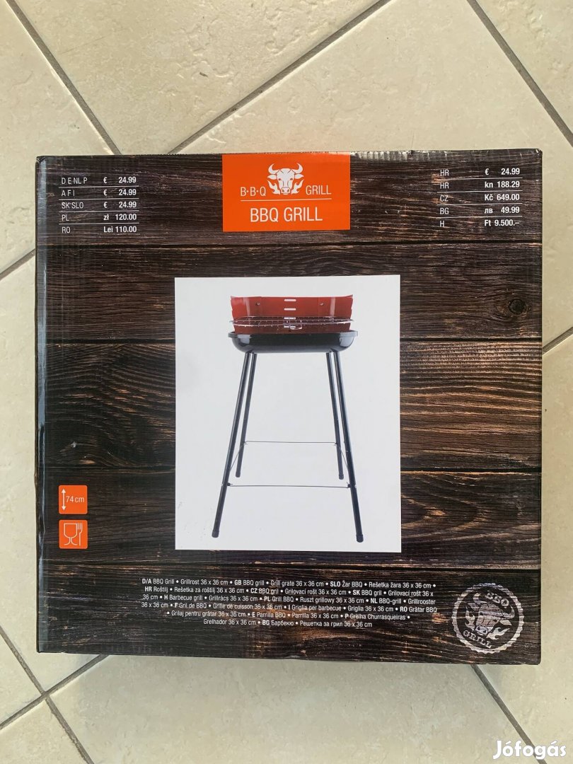 Grill sütő faszenes