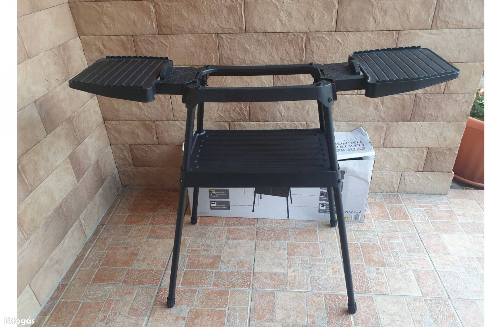 Grillállvány Ambiano elektromos grillező állvány dobozában Ingyen GLS
