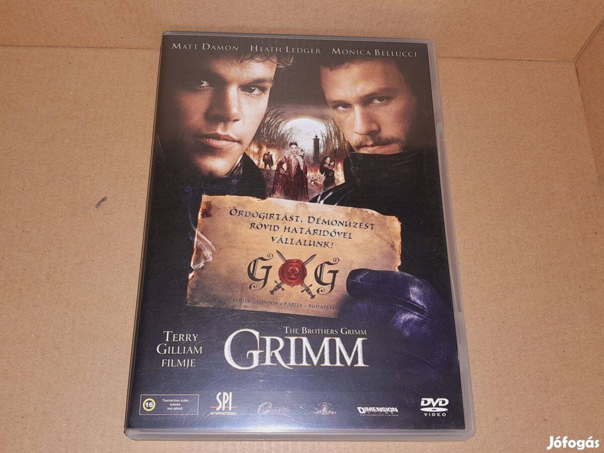 Grimm DVD (2005) Szinkronizált, karcmentes lemez (Matt Damon)