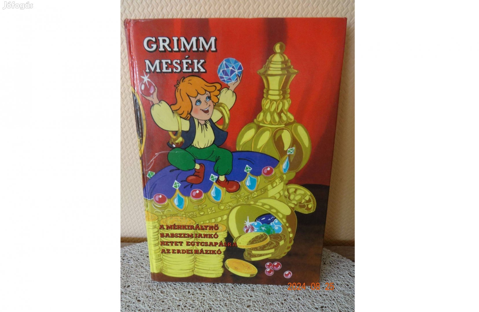 Grimm Mesék - 4 mese egy kötetben - régi mesekönyv Haui József rajzaiv