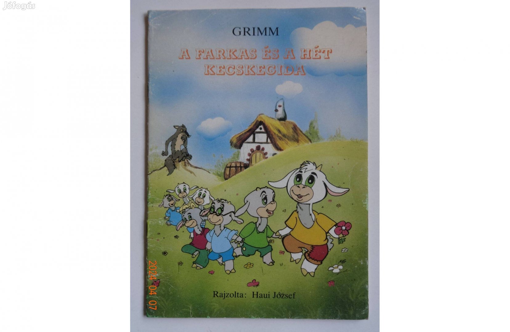 Grimm: A farkas és a hét kecskegida - régi mesefüzet Haui József rajz