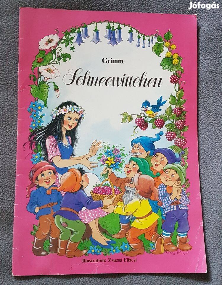 Grimm: Schmeewittchen (Hófehérke) német nyelvű könyv