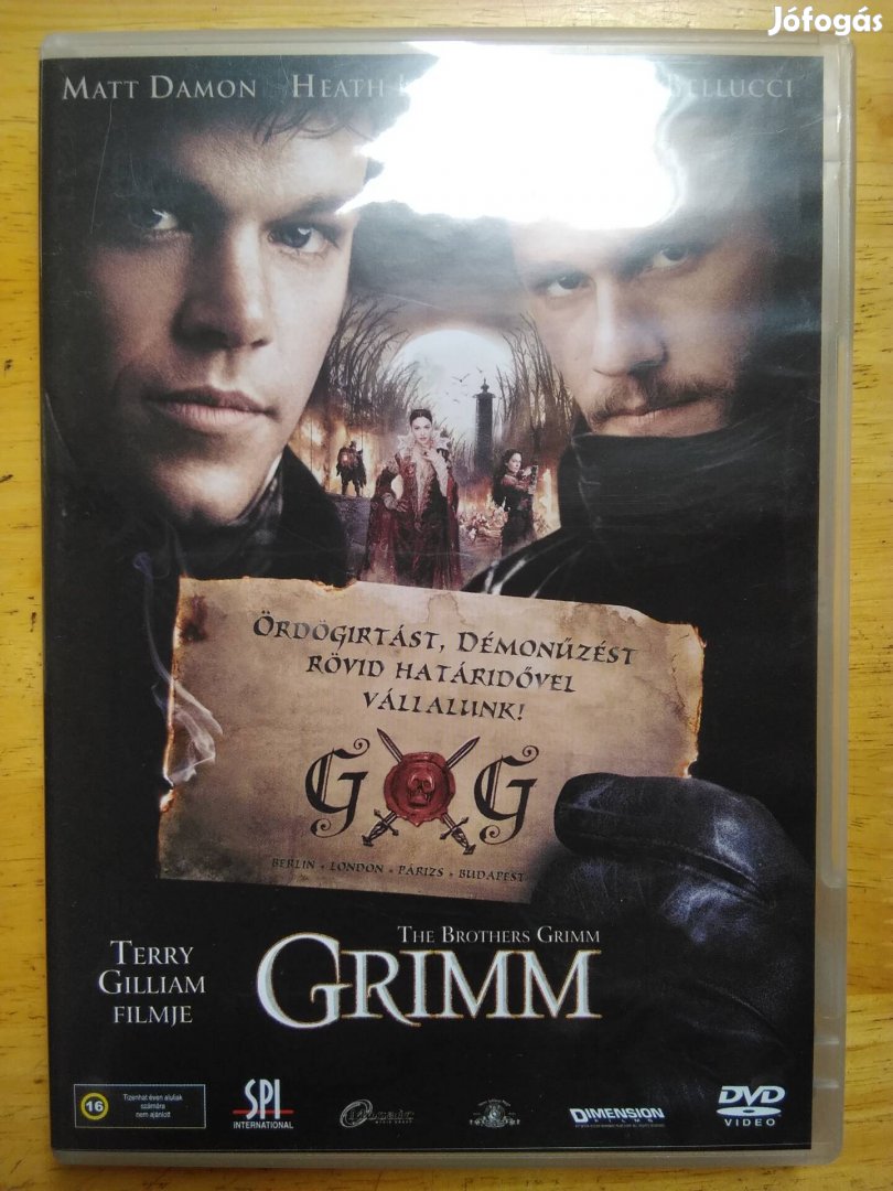 Grimm újszerű dvd Matt Damon 