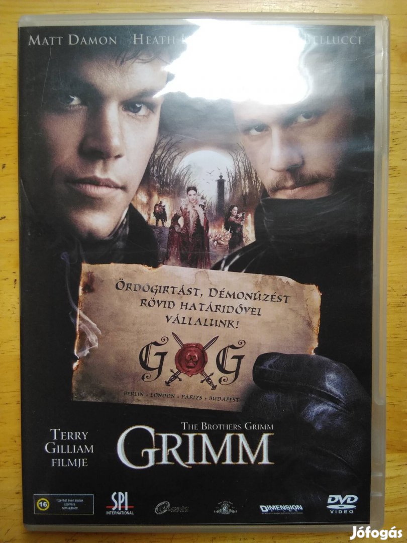 Grimm újszerű dvd Matt Damon 