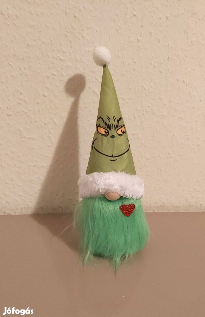 Grinch manó plüss 28 cm Új Készleten rajongóknak számlával