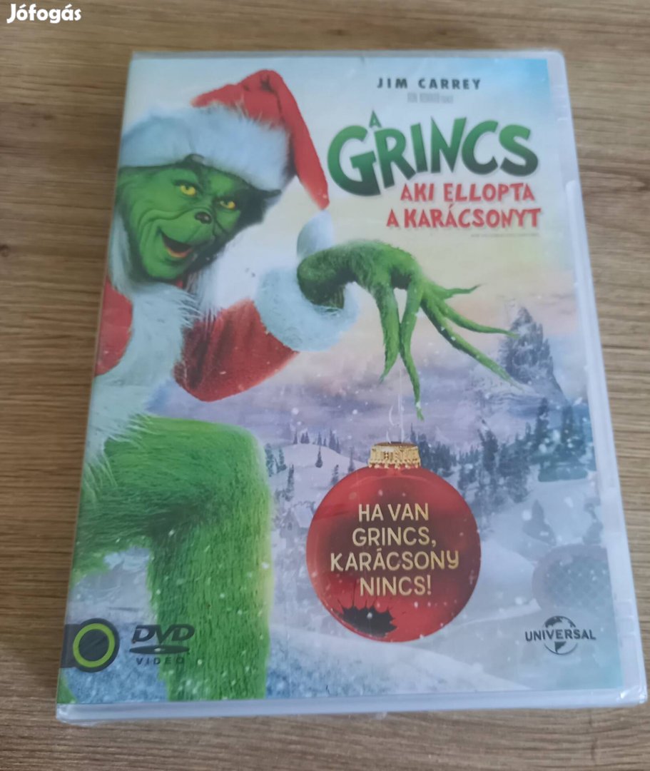 Grincs - vígjáték dvd- Jim Carrey - bontatlan