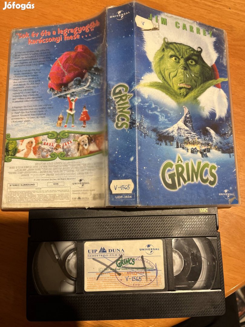 Grincs vhs.      