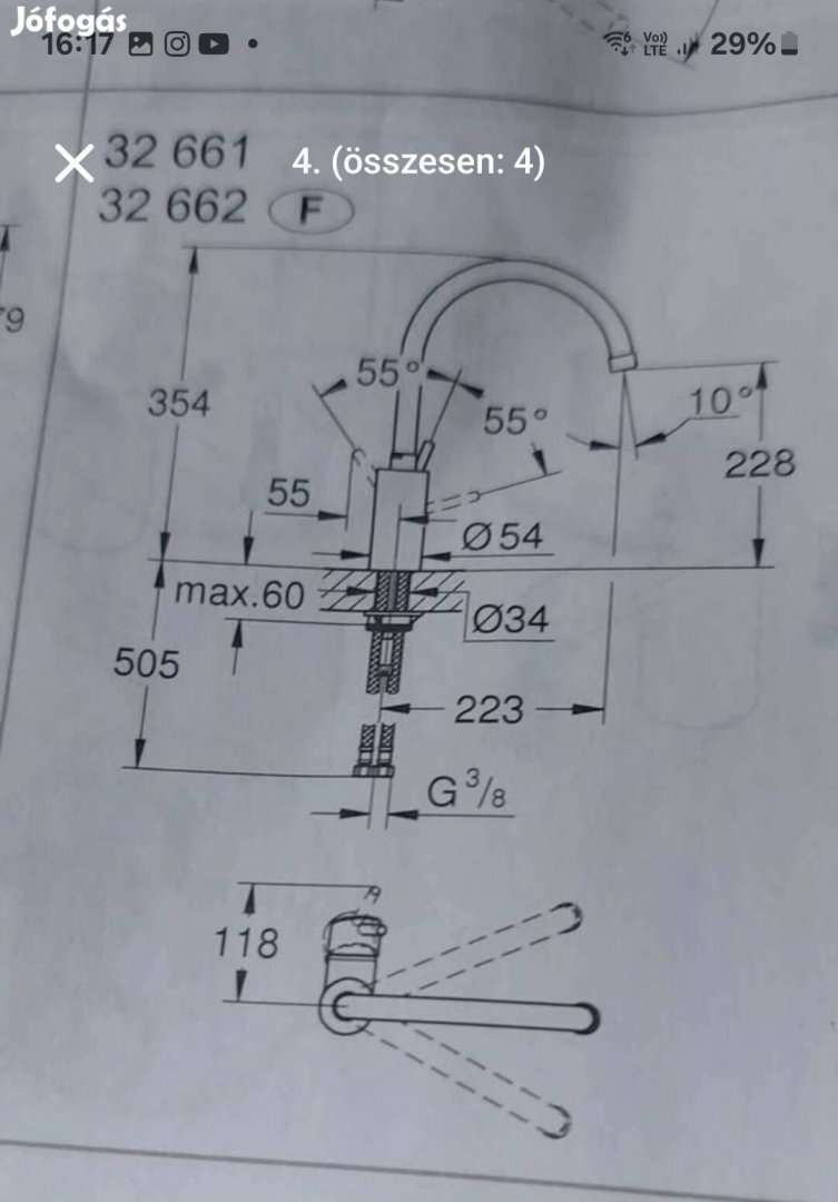 Grohe mosogato csap 