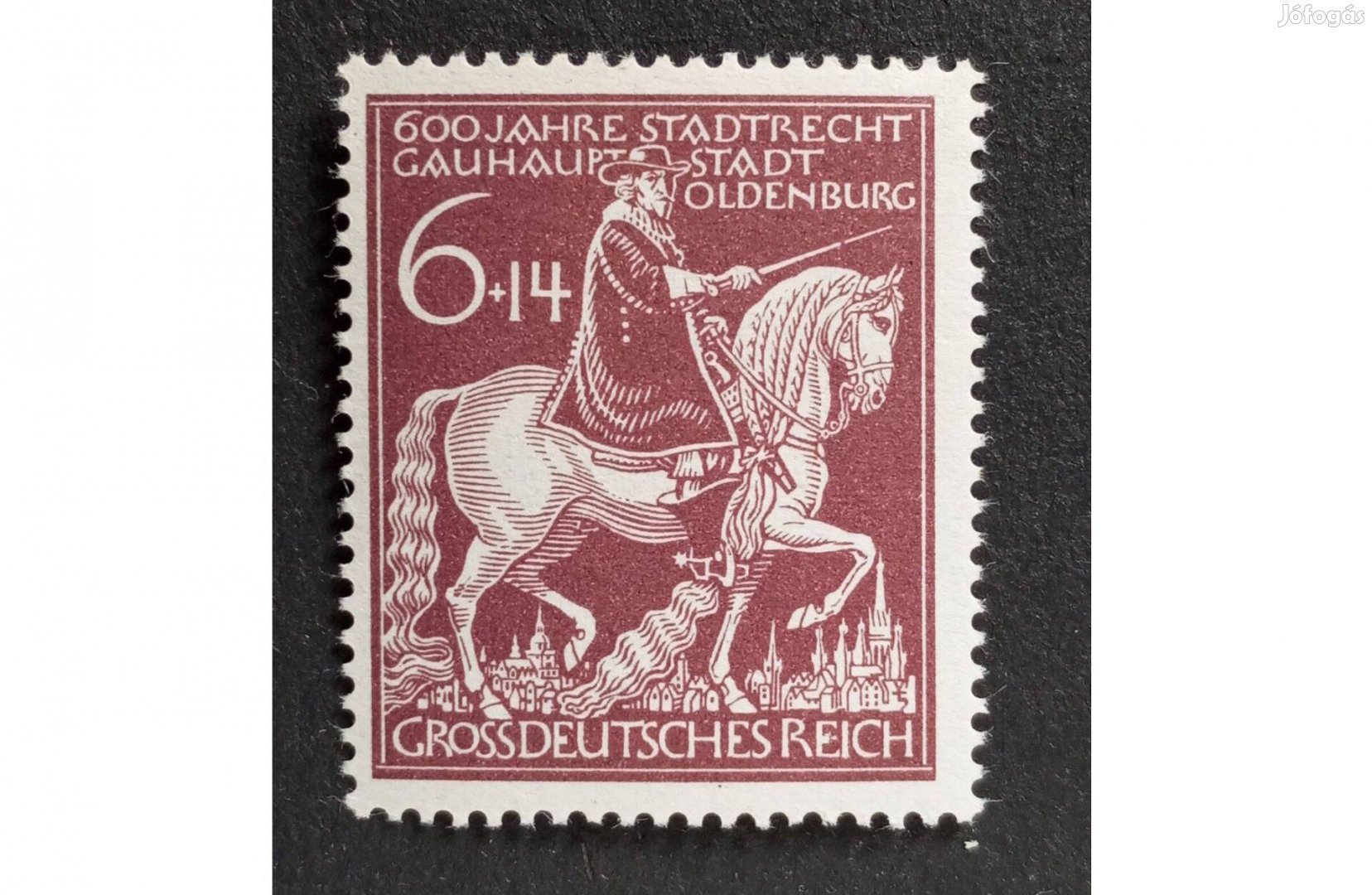 Grossdeutsches Reich postatiszta bélyeg 1945 Oldenburg 600. évfordulój