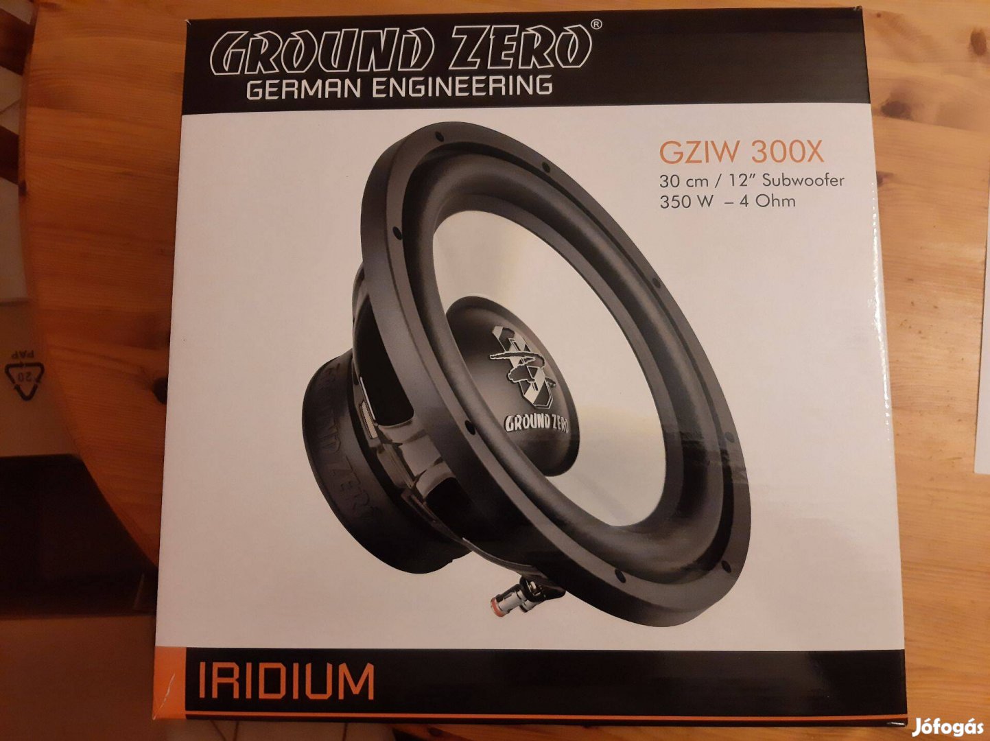 Ground Zero Iridium Gziw 300X Új subwoofer, mélynyomó