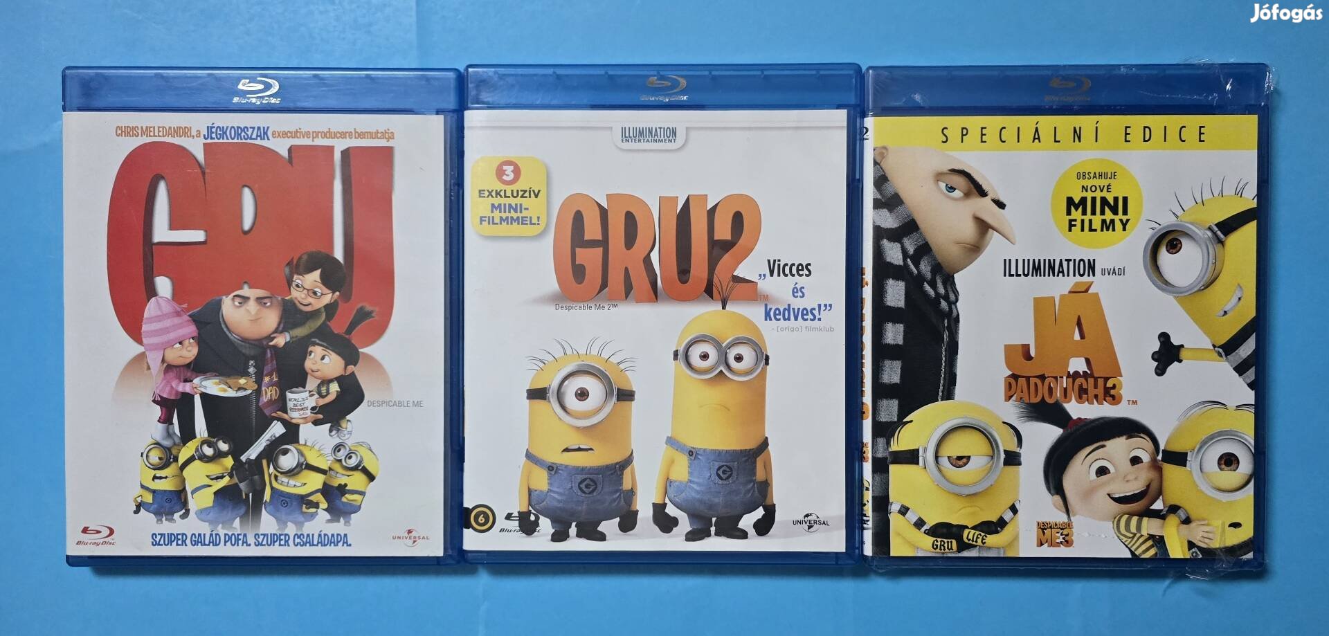 Gru trilógia blu-ray