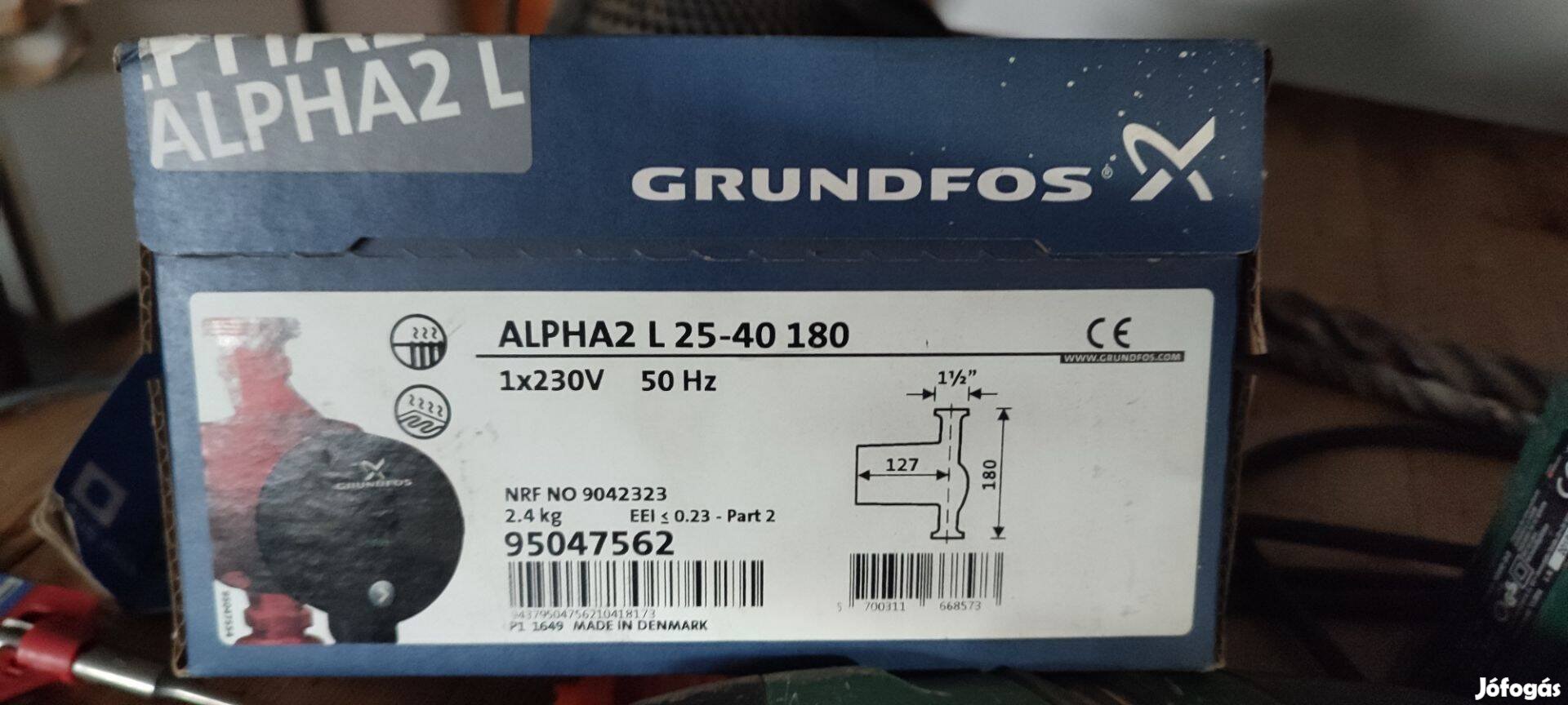 Grundfos Alpha2 L 25-40 keringtető szivattyú