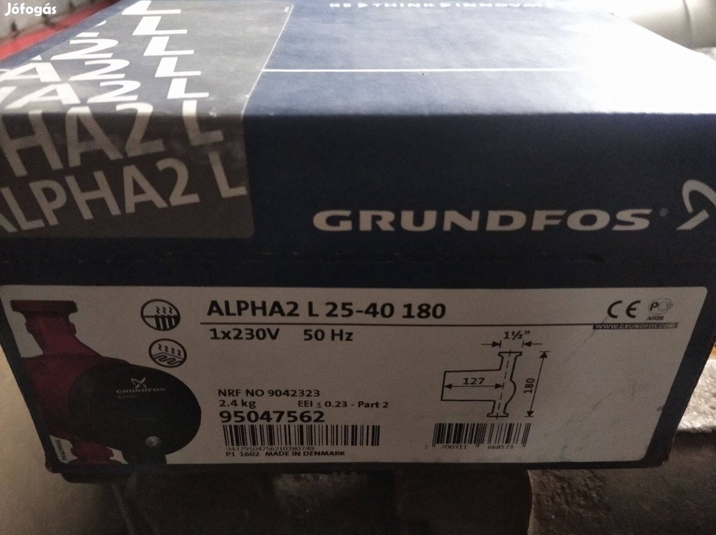 Grundfos Alpha 2L 25-40 keringető szivattyú