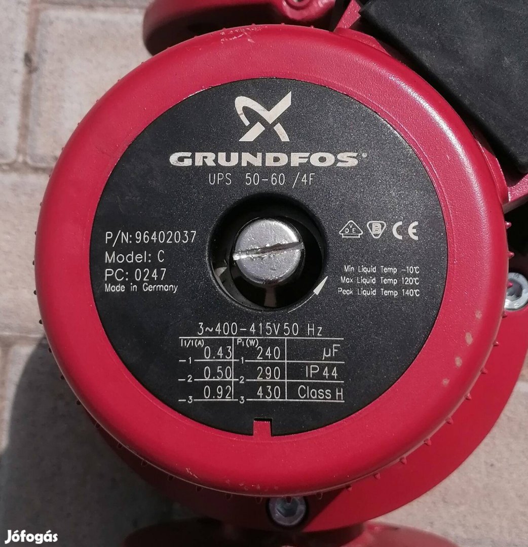 Grundfos Grundfos UPS 50-60/4 F 3x400V fűtési keringtetőszivattyú.