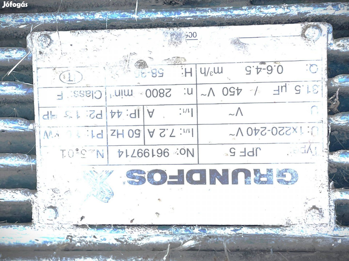 Grundfos Jpf 5 Szivattyú