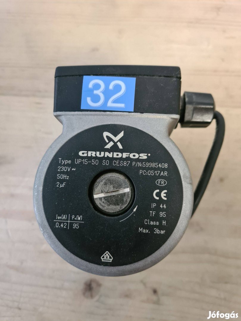 Grundfos UP15-50 S0 CES87 0517AR kerintgető szivattyú