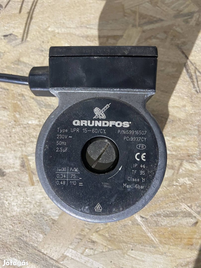 Grundfos UPR 15-60/CY szivattyú motor 