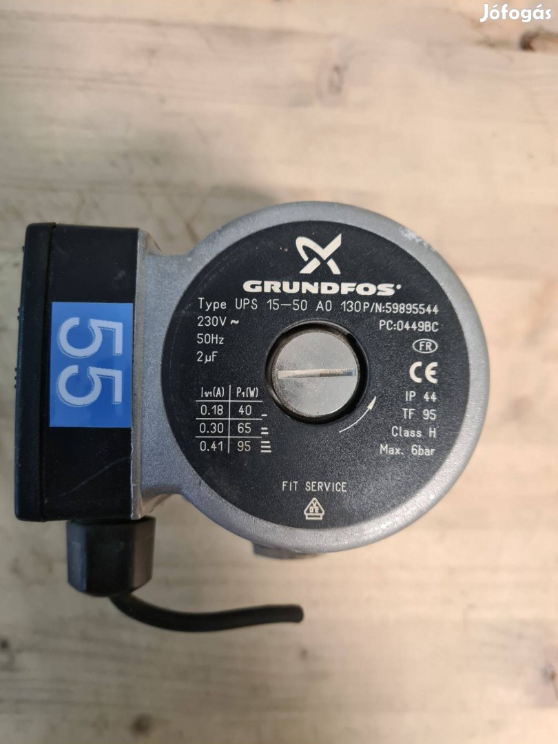 Grundfos UPS 15-50 A0 0449BC keringtető szivattyú eladó