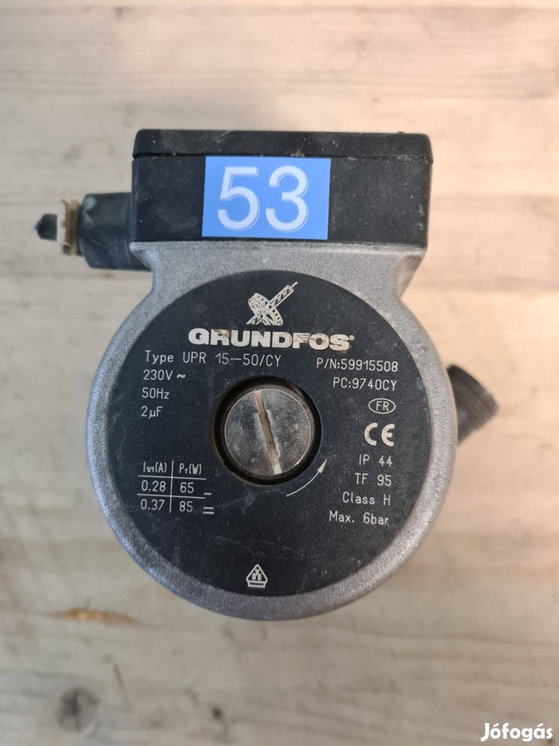 Grundfos UPS 15-50 CHS 1339IM keringtető szivattyú eladó