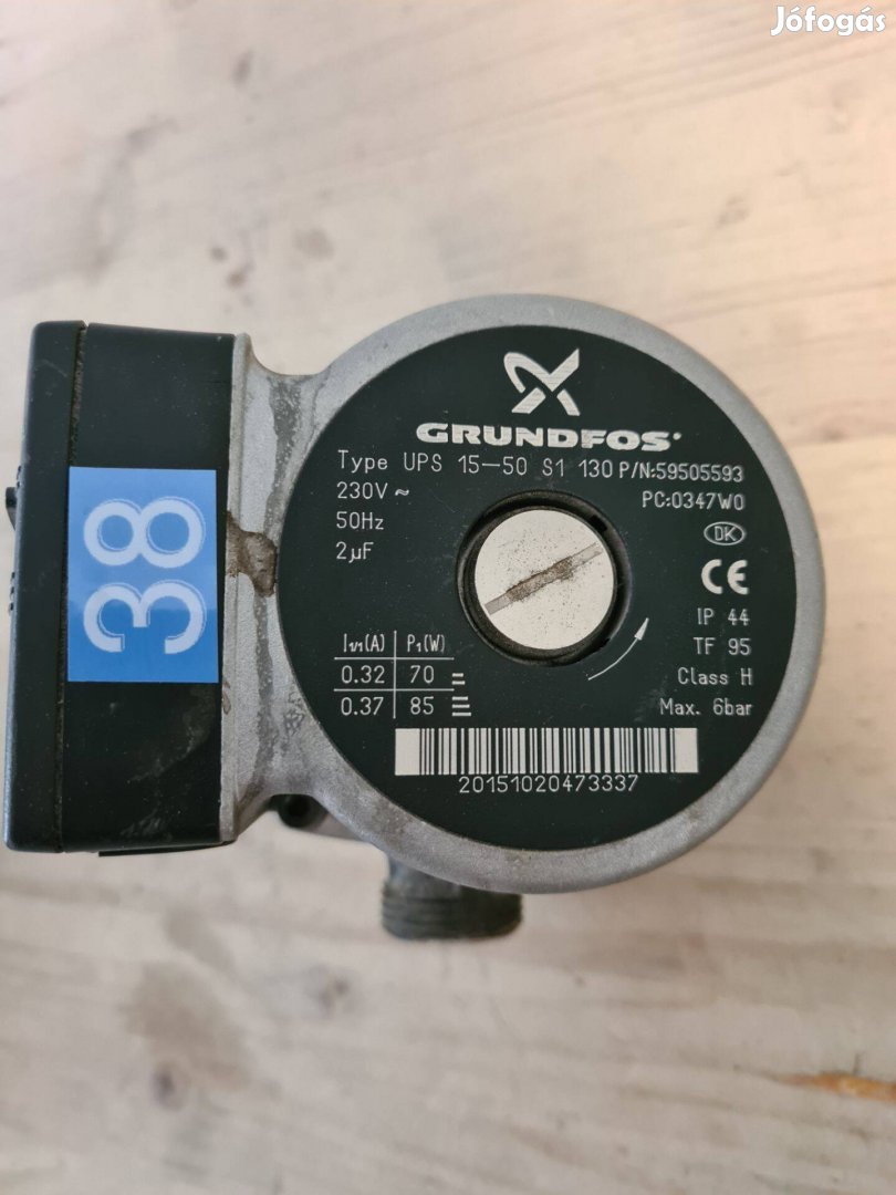 Grundfos UPS 15-50 S1 130 0347WO keringtető szivattyú