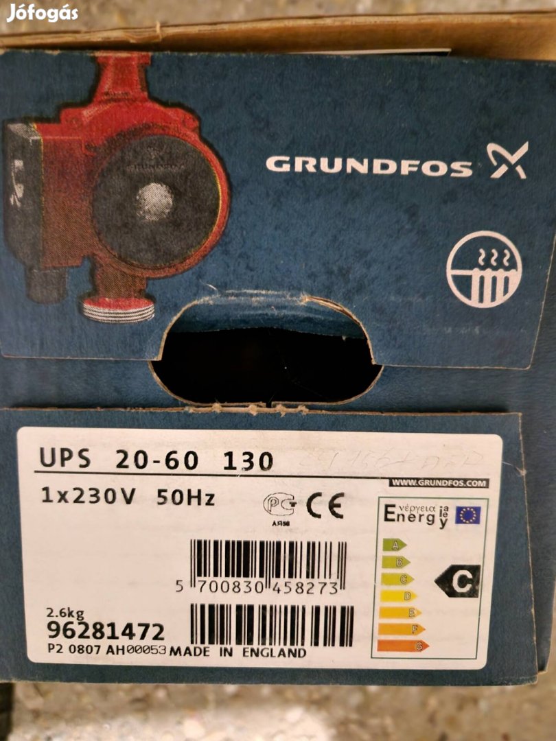 Grundfos UPS 20-60 130 keringett új