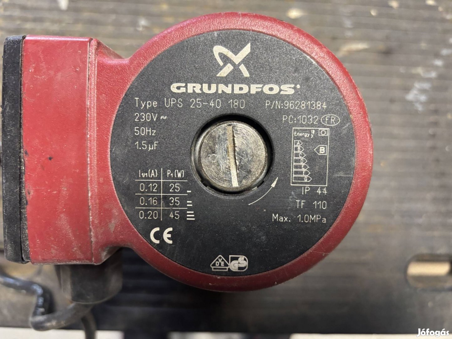 Grundfos UPS 25-40 szivattyú motor