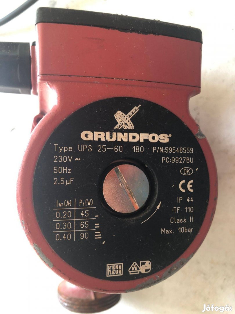 Grundfos UPS 25-60 180 fűtési keringető szivattyú eladó
