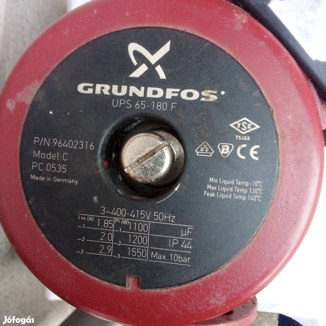 Grundfos UPS 65-180 F Ipari vízforgató szivattyú