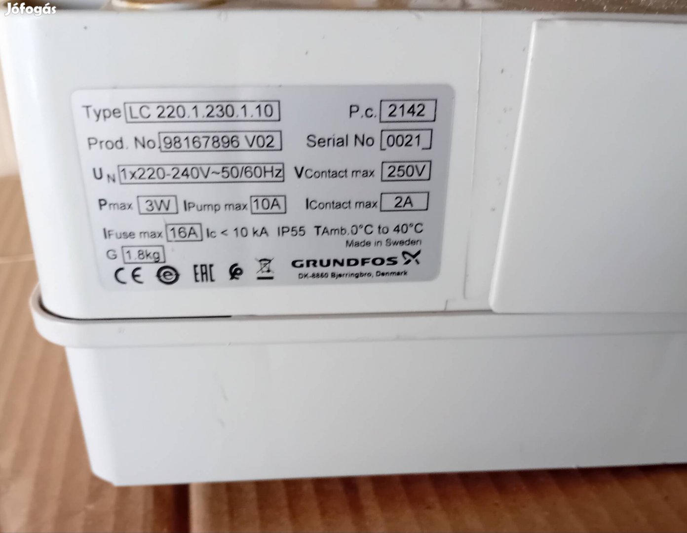Grundfos szivattyú vezérlő 