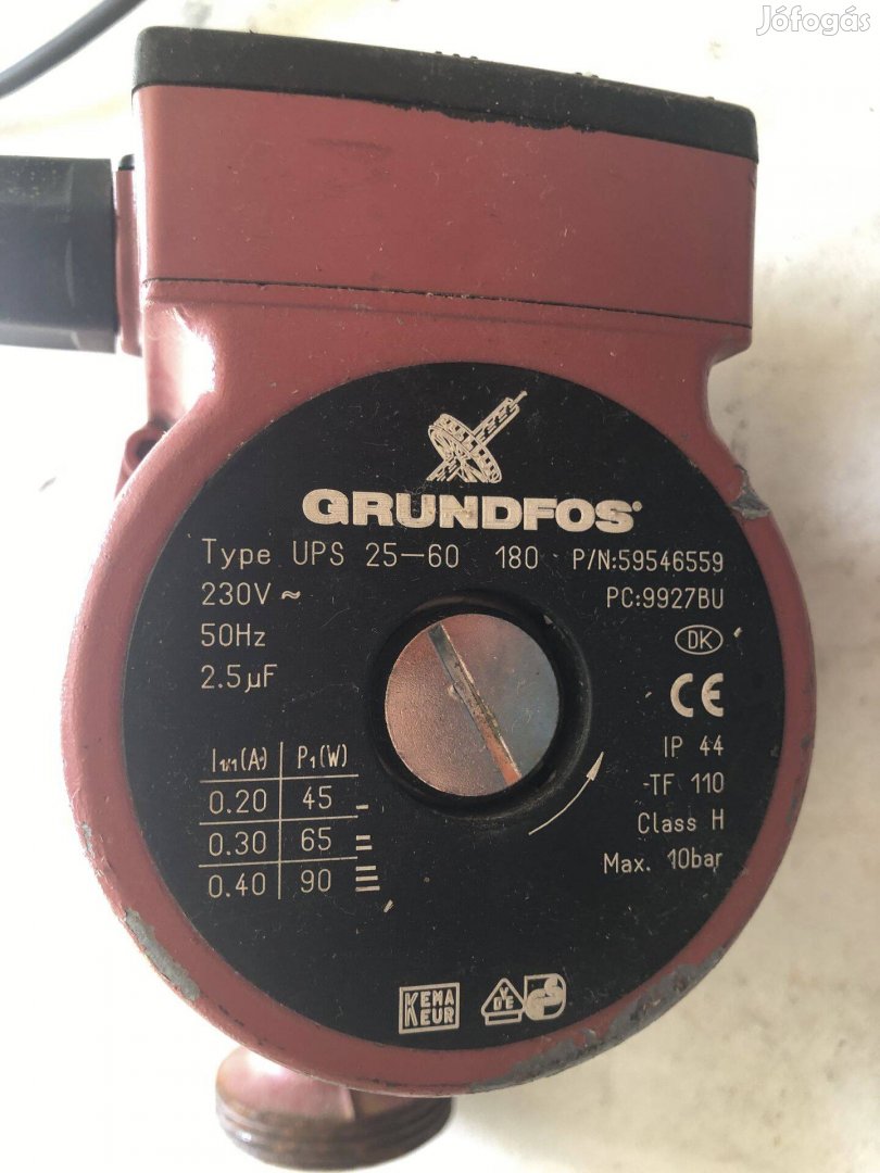 Grundfox 25-60 180 fűtési keringető szivattyú eladó