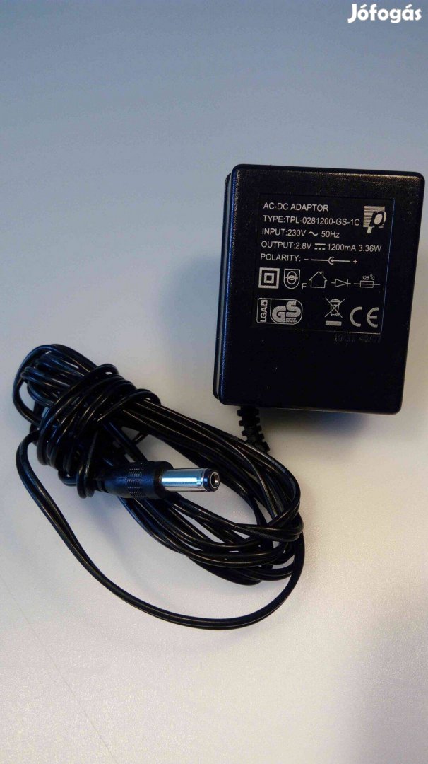 Grundig 2,8V DC 1200mA TPL-0281200-GS-1C Hálózati adapter töltő