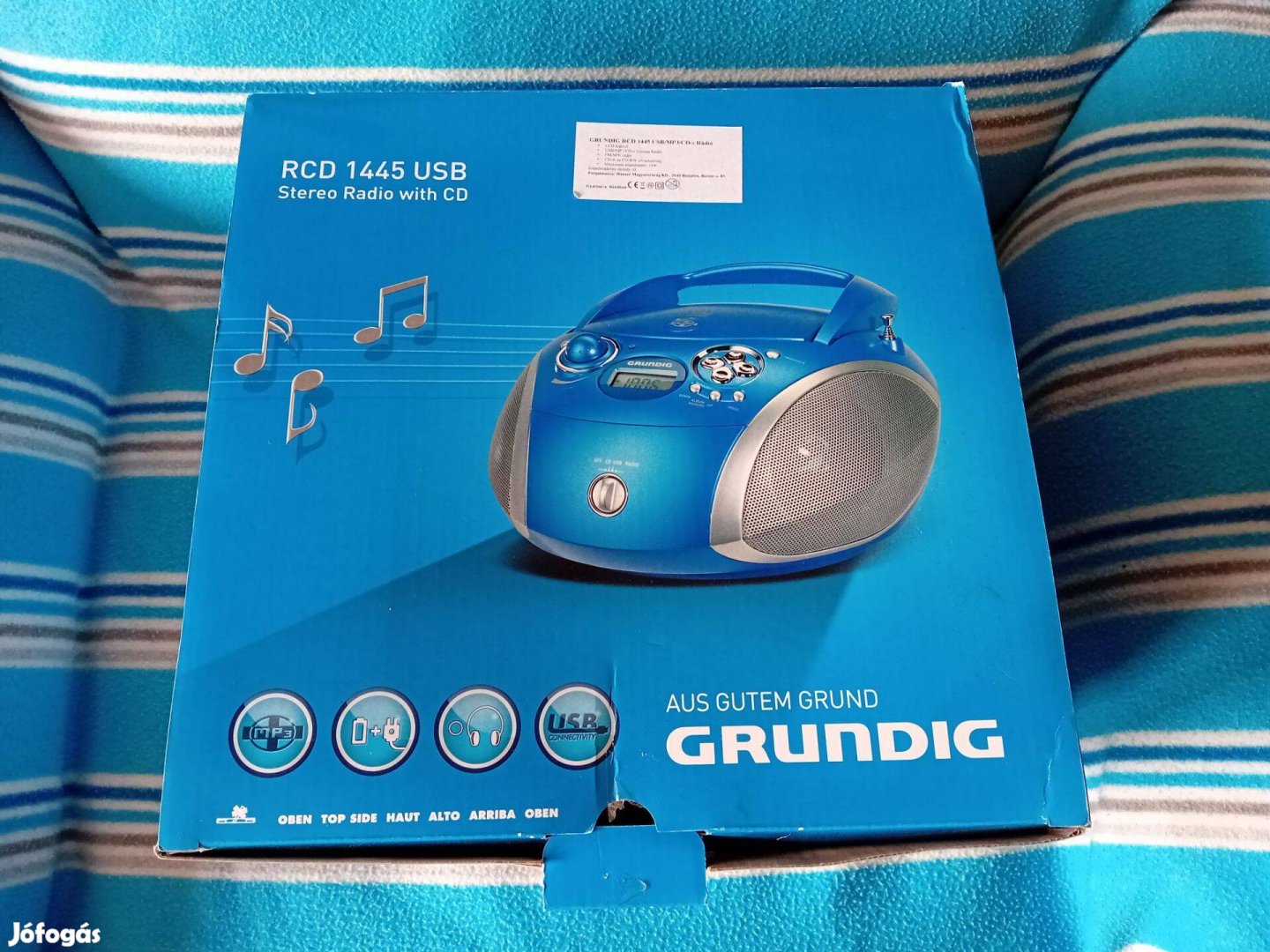 Grundig CD s rádió /USB/ szinte Új!