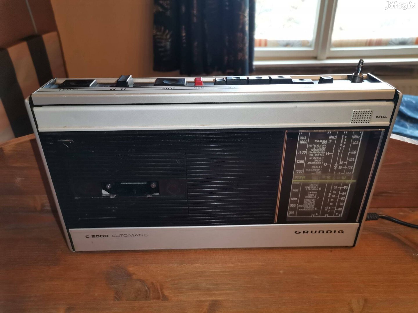 Grundig C 2000 Automatic kazettás rádió 1973 Kitűnően működő!