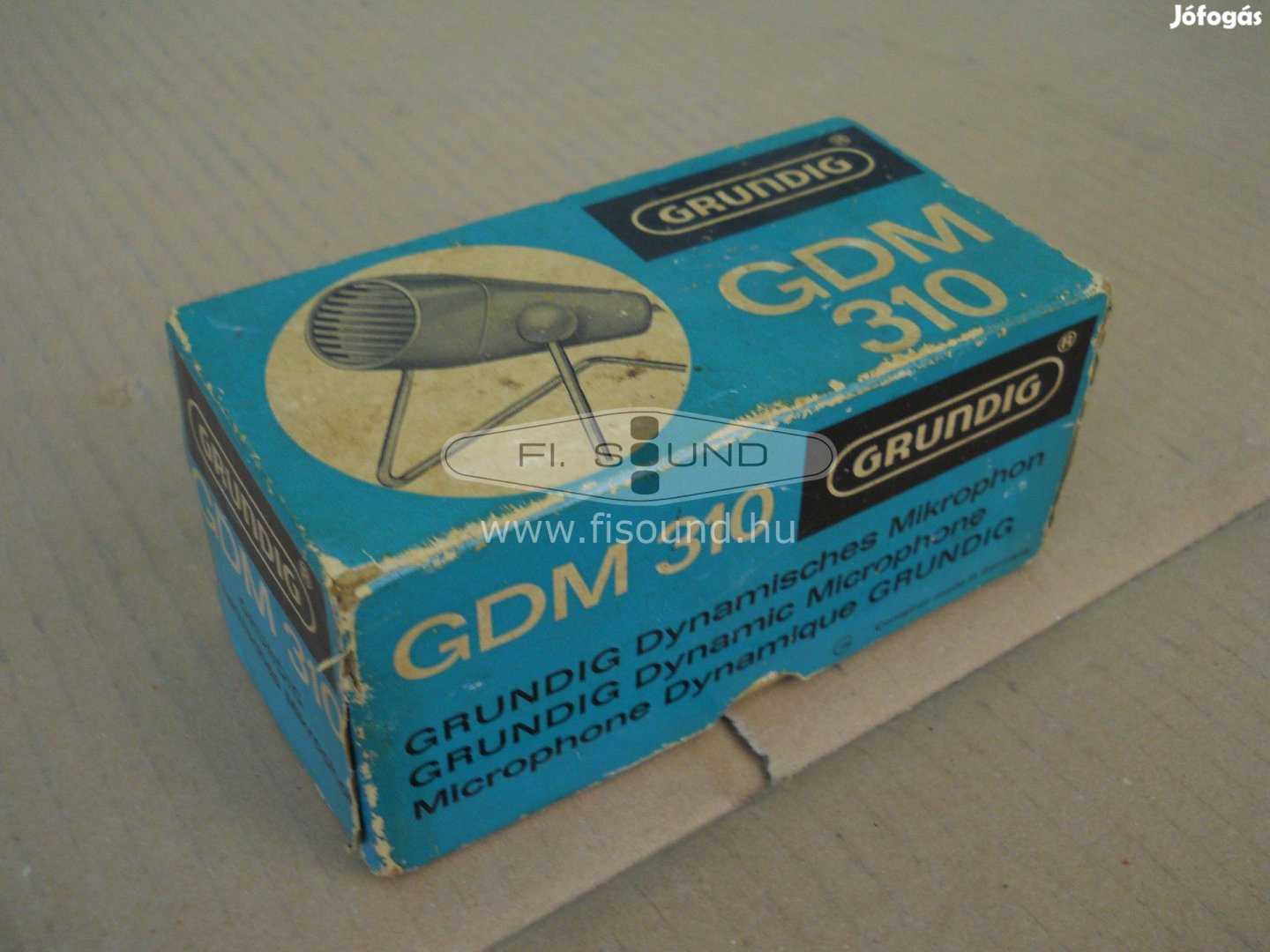 Grundig Gdm-310, Wintage mikrofon ( dinamikus), dobozában tartó nélkül
