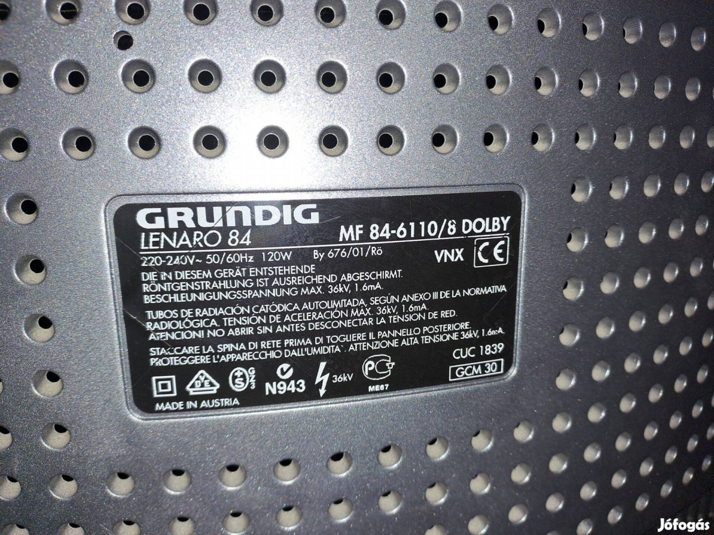 Grundig Lenaro TV 84 MF 84-6110/ 8 Dolby