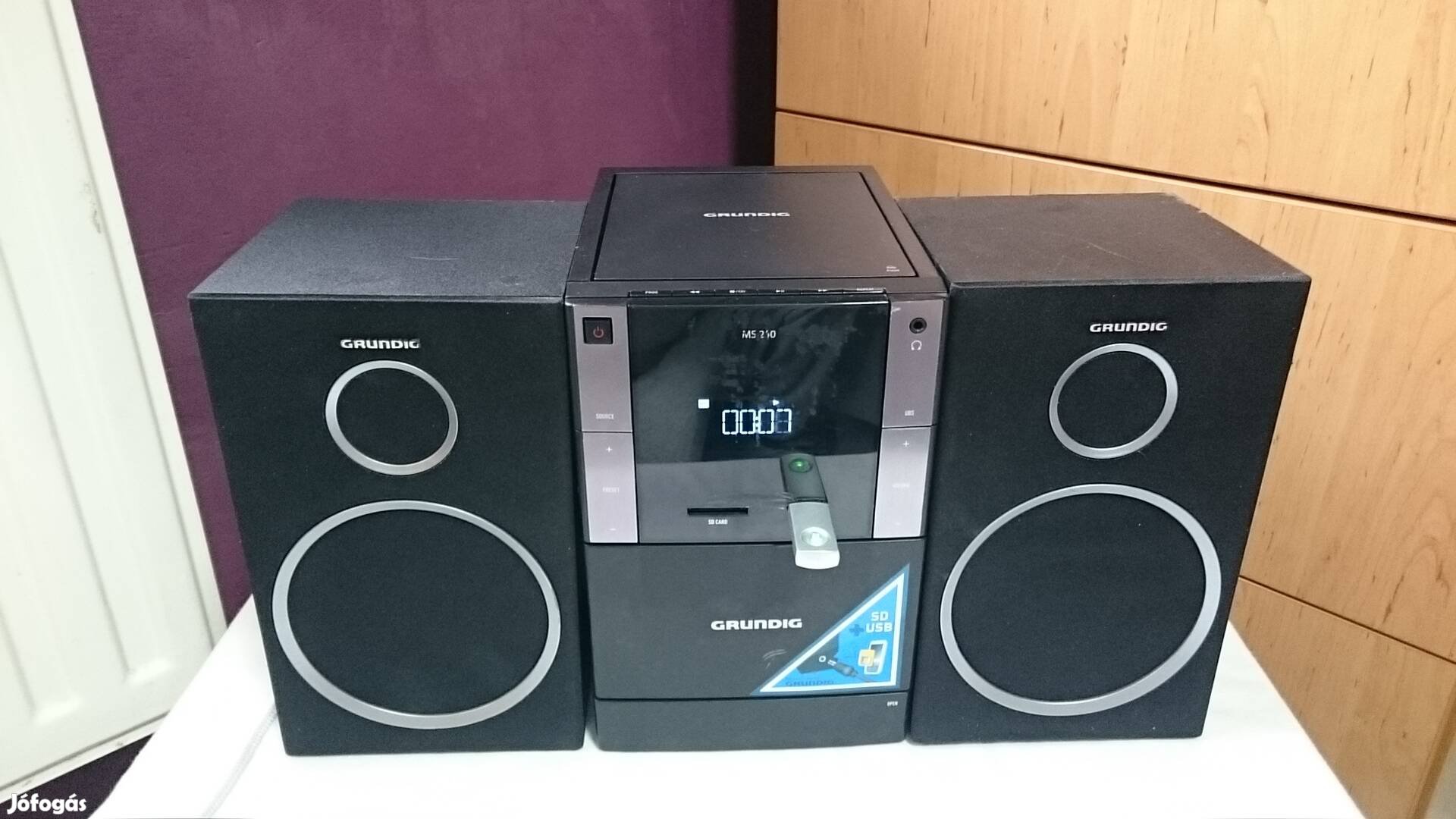 Grundig MS 240 hifi, USB, CD lejátszó, rádió, kazettás magnó , AUX