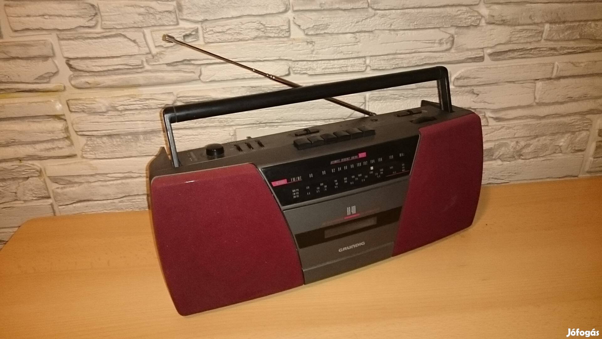 Grundig RR 400 retro hordozható rádió, kazettás magnó, rádiósmagnó