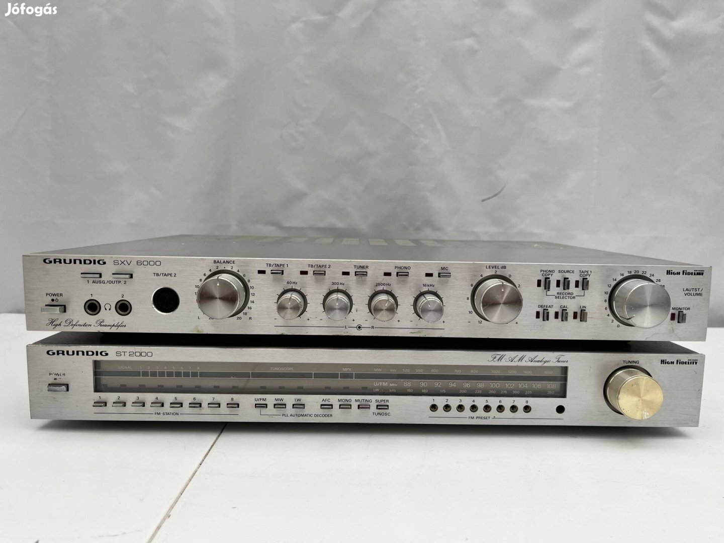 Grundig Sxv 6000 elöerösitö erösitö ST 2000 tuner rádió