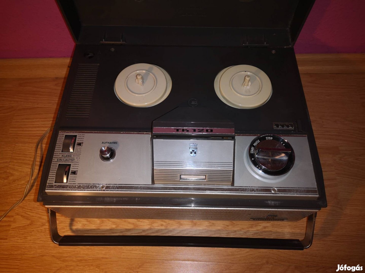 Grundig TK 120 de Luxe orsós magnetofon retró gyűjtőknek 1968-ból