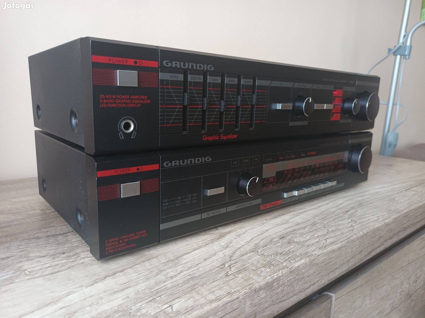 Grundig V 1850 erősítő + Grundig T 1850 tuner